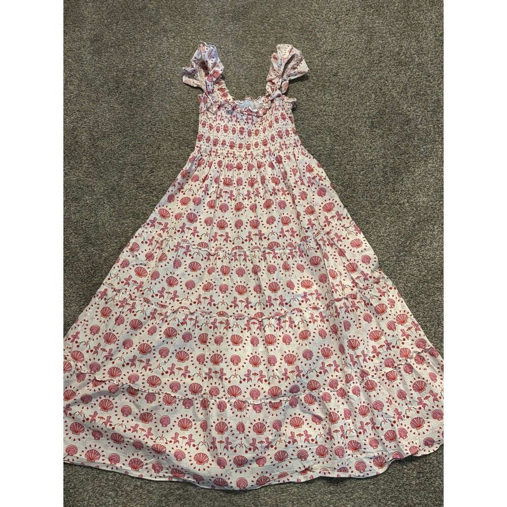 Hill House Home Ellie Nap Dress Mermaid Shell Print Women's Size XS
